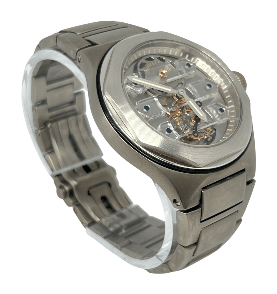 Girard Perregaux Laureato Triple Bridge Tourbillon Titanium Men's Watch