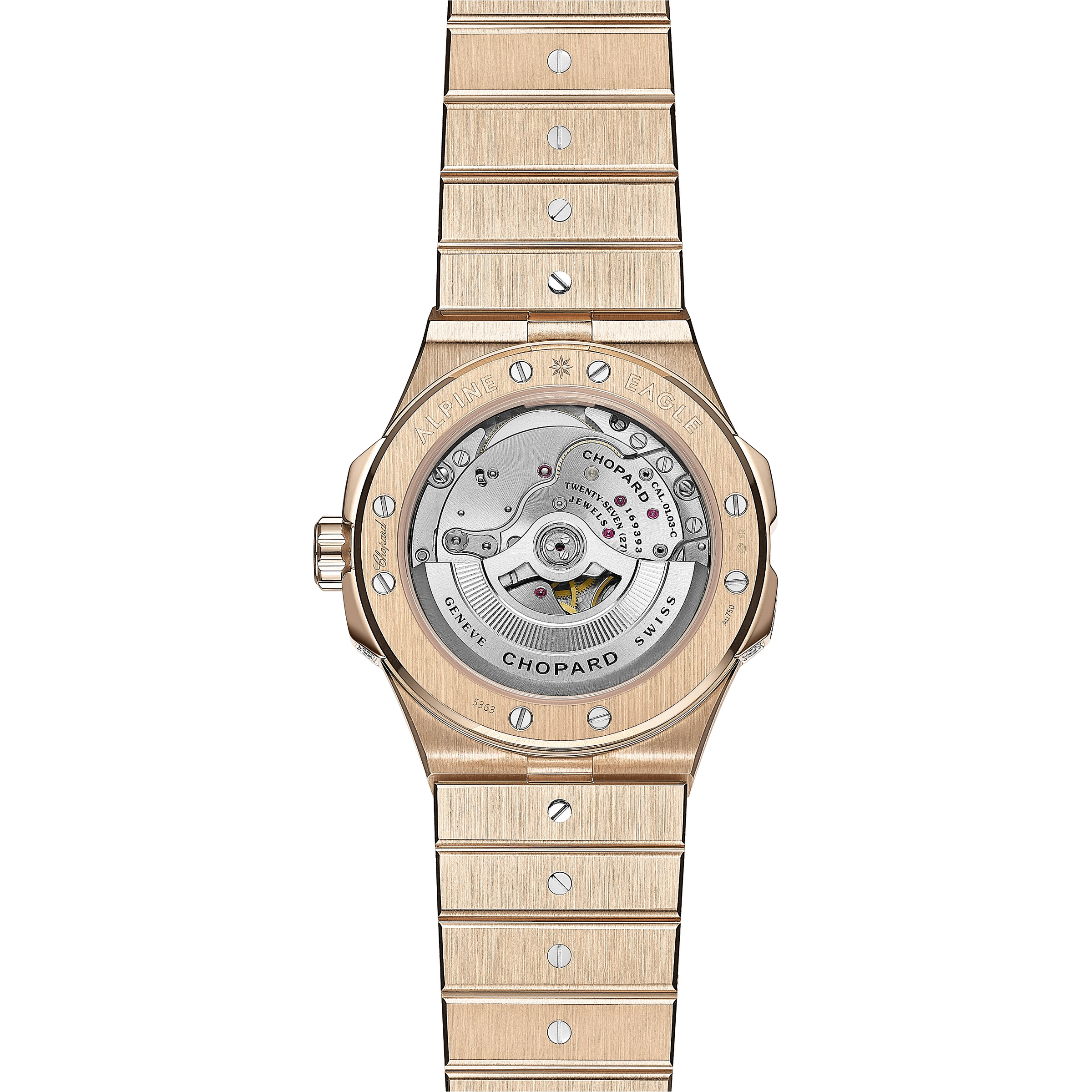 Chopard Alpine Eagle 18K Rose Gold & Multi-Colored Sapphire & Diamonds Unisex Watch