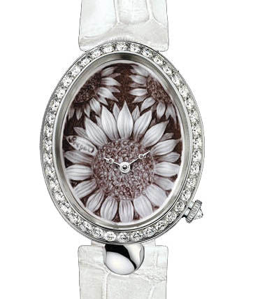 Breguet Reine De Naples 8928 18K White Gold & Diamonds Ladies Watch