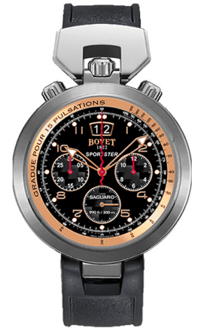 Bovet Sportster Saguaro Chronograph Stainless steel & 18 Rose Gold Men's Watch