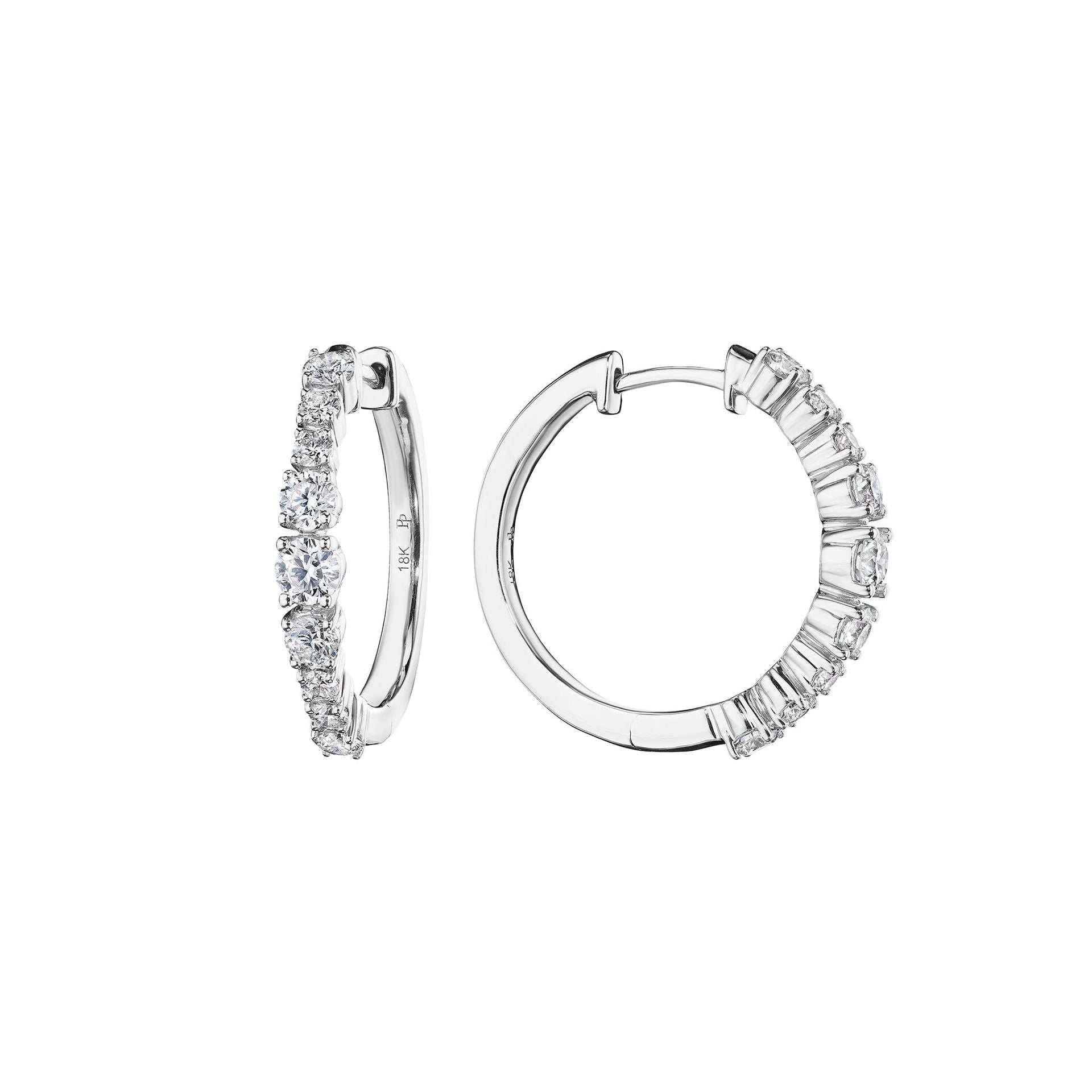 Petite Wave Hoop Earrings