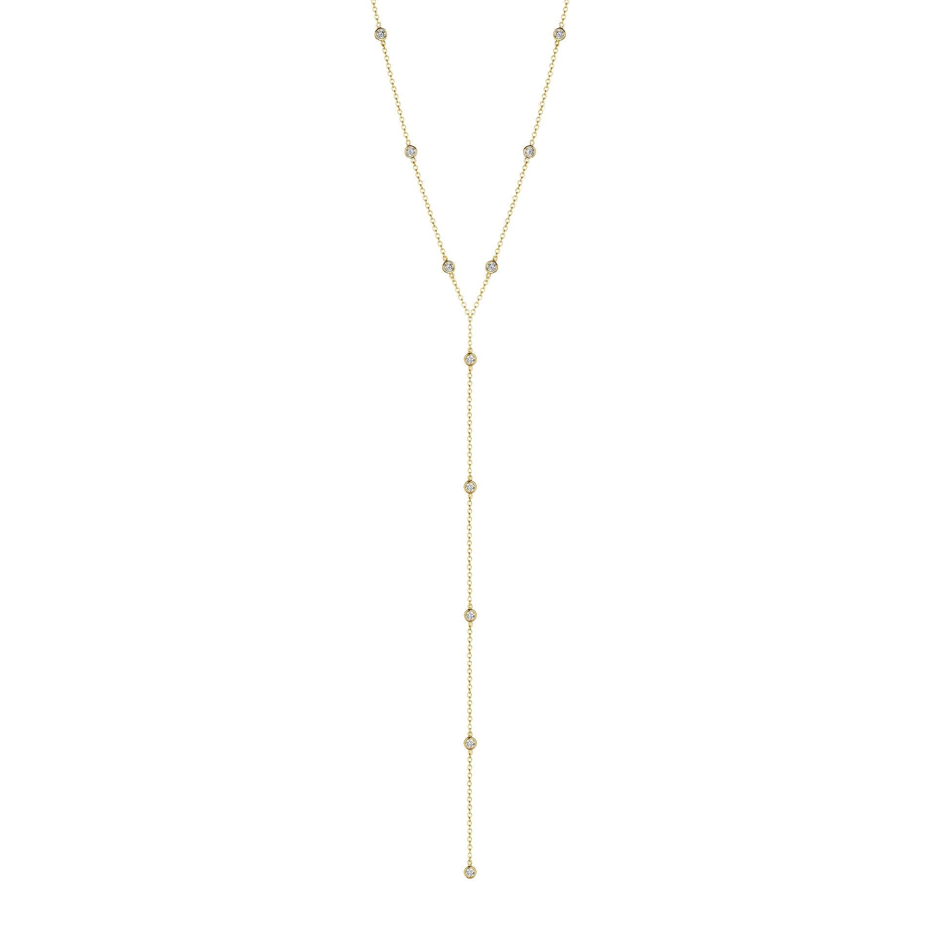 Diamond Eyeglass Y Necklace