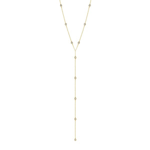 Diamond Eyeglass Y Necklace