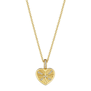 Petite Penny Heart Starburst Necklace