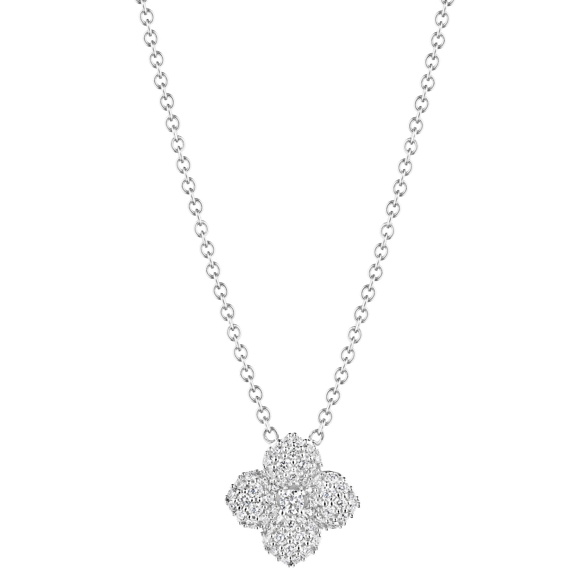 Petite Penny Diamond Flower Necklace
