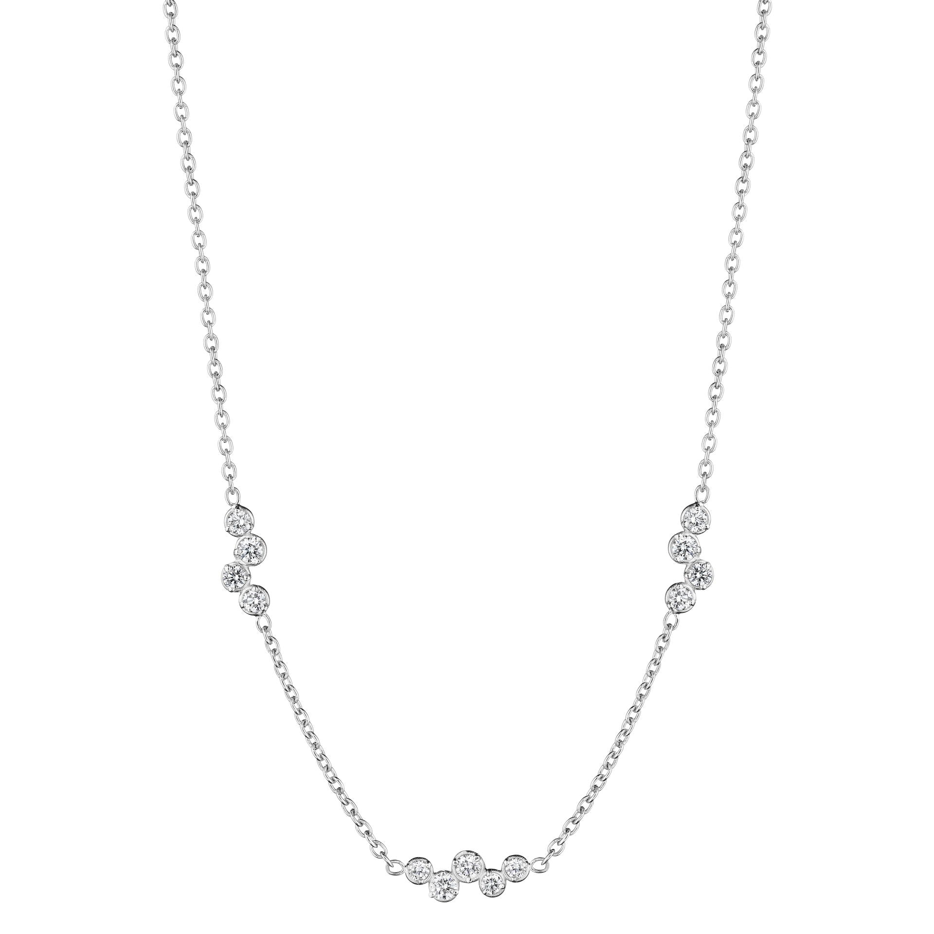 Stardust Triple Round Station Necklace