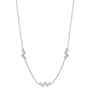 Stardust Triple Round Station Necklace