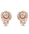 3- Piece Set Adjustable Rose Gold White Crystal Jewelry Set