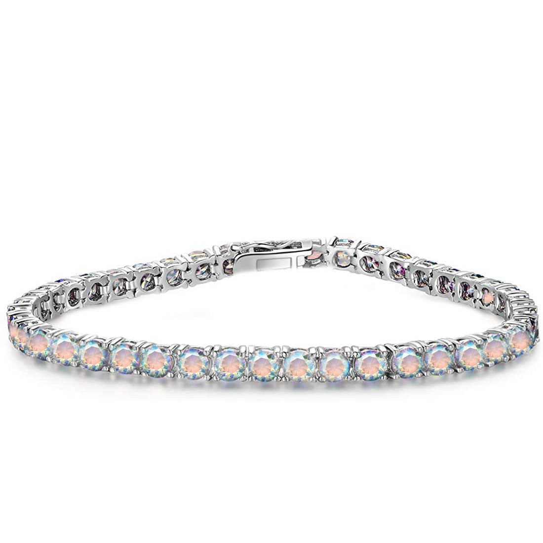 Aurora Borealis Stone Classic Tennis Bracelet