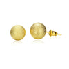 18K Gold Plating Glitter Stud Earrings