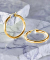 14K Gold Plating Classic Hoop Earrings