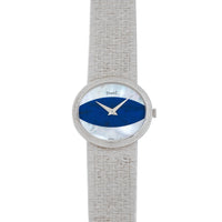 White Gold 'Mother Of Pearl & Lapis Lazuli' Dress Watch