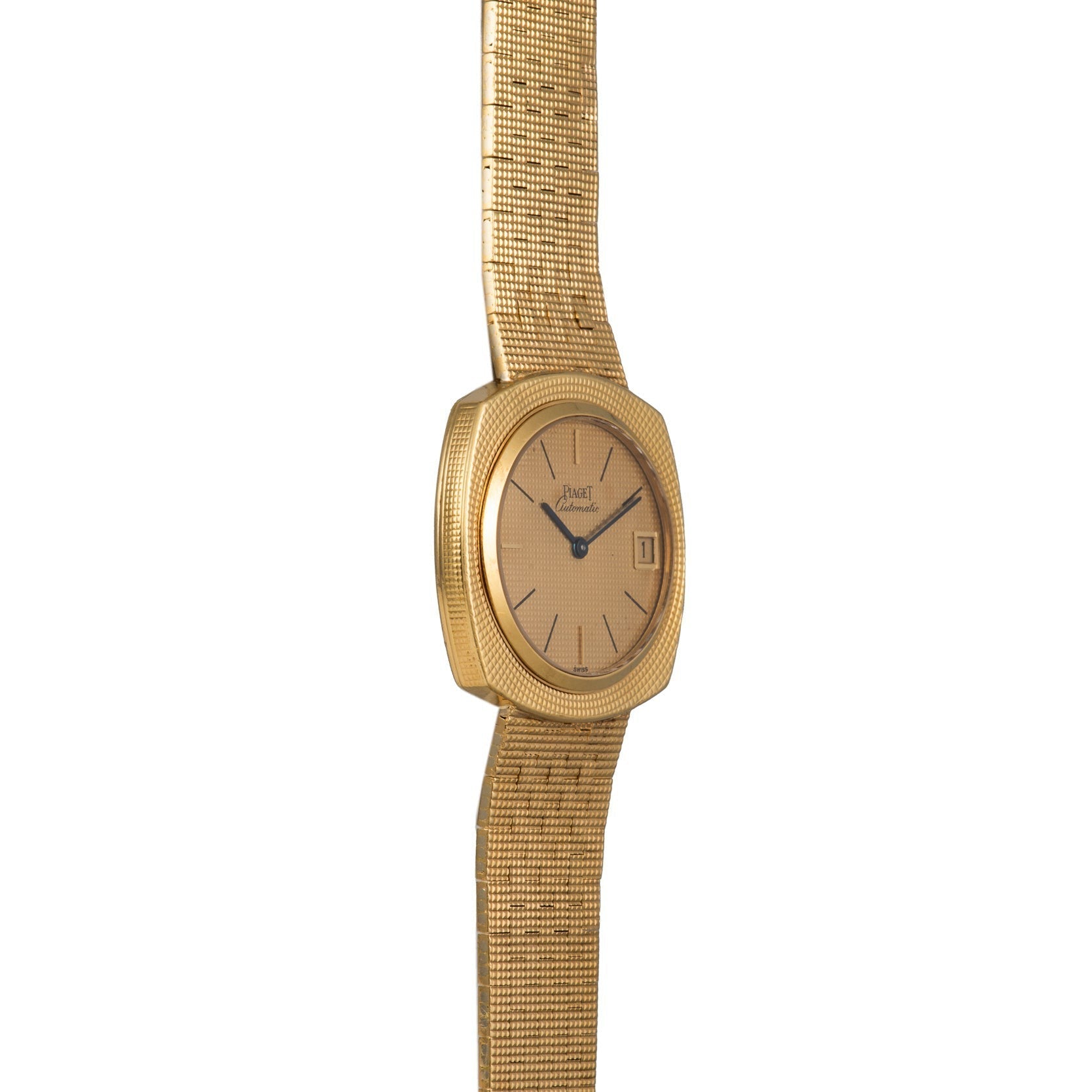 Yellow Gold 'Hobnail' Dress Watch