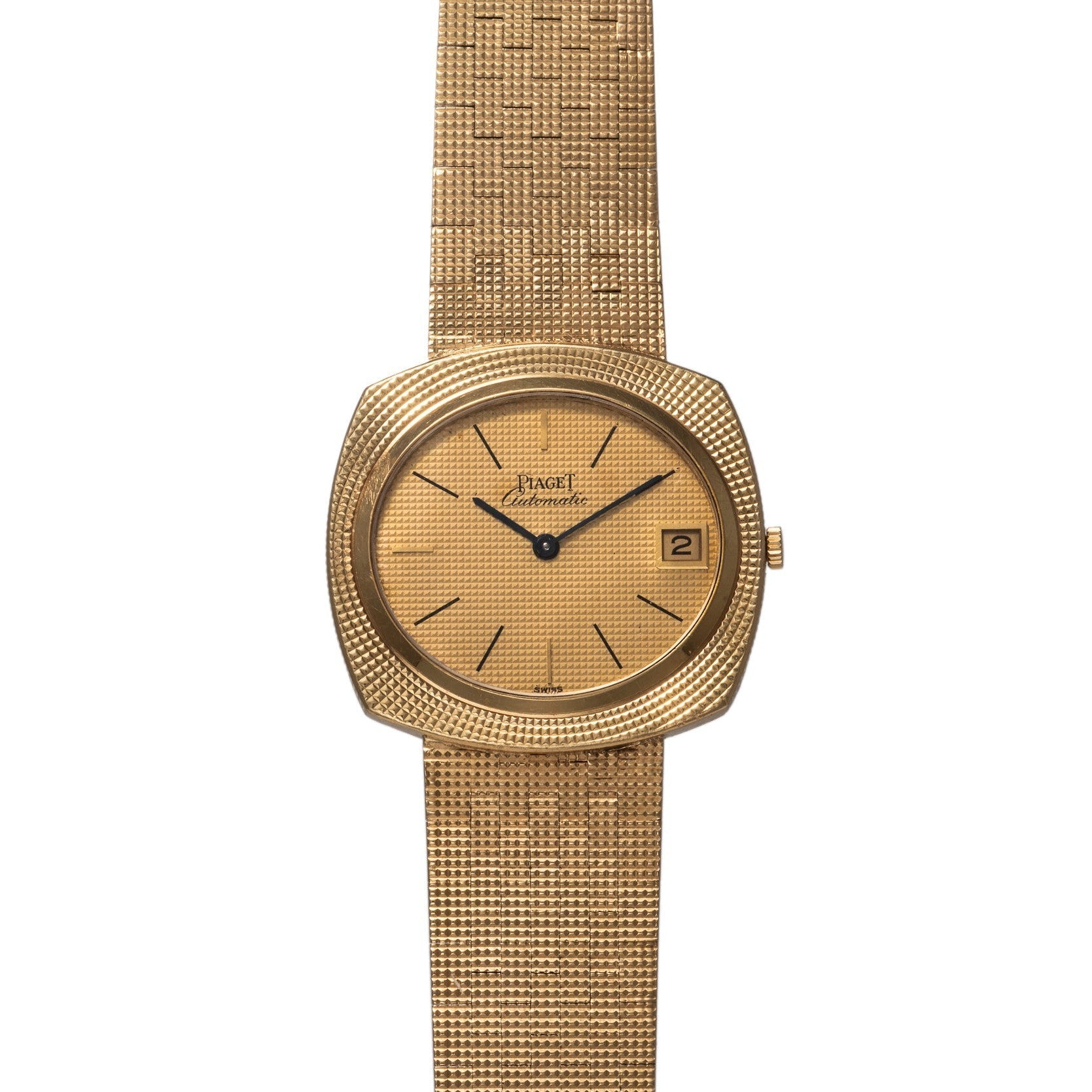 Yellow Gold 'Hobnail' Dress Watch