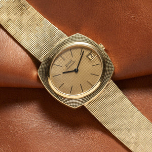 Yellow Gold 'Hobnail' Dress Watch