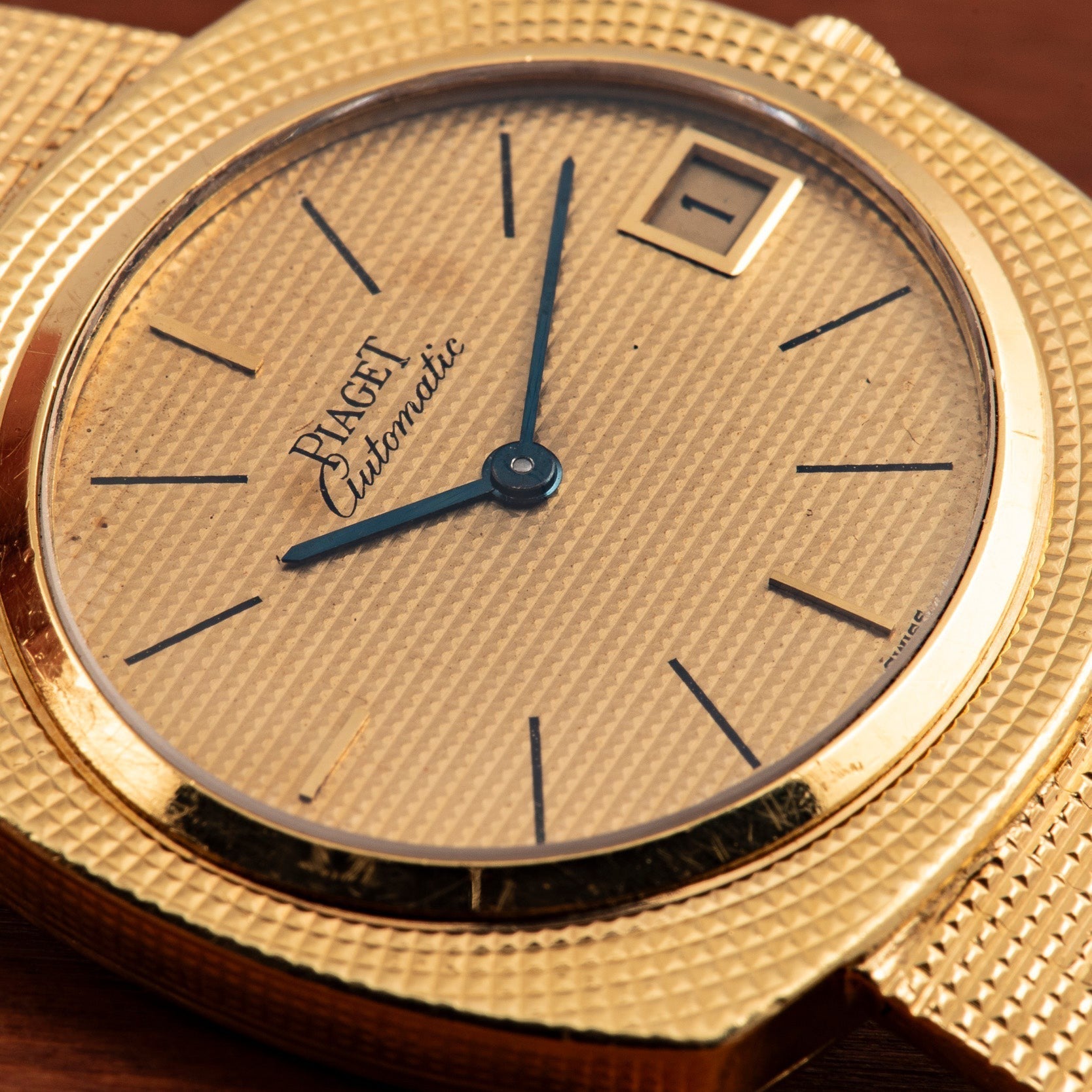 Yellow Gold 'Hobnail' Dress Watch