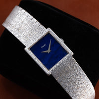 White Gold 'Lapis Lazuli' Dress Watch