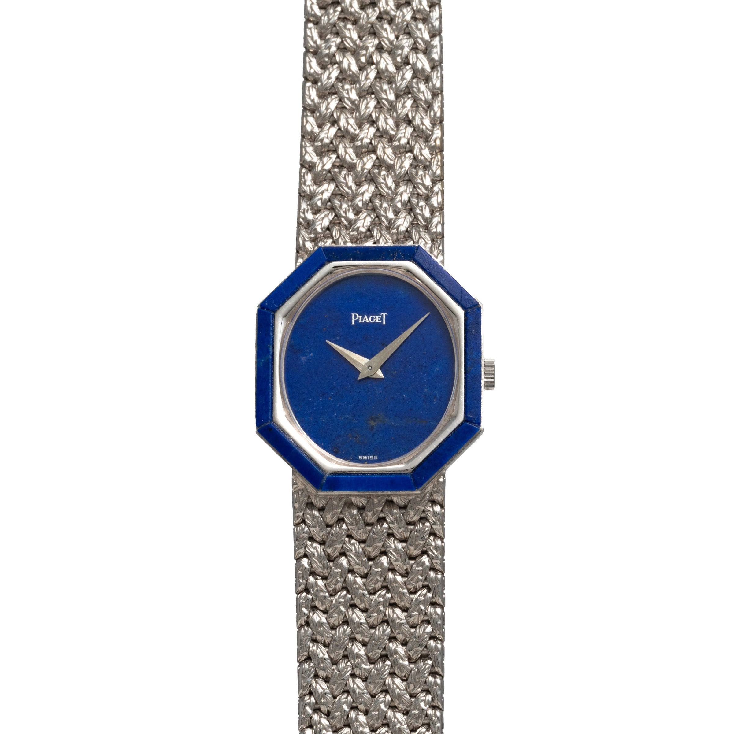 Lapis Lazuli' White Gold Dress Watch
