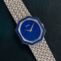 Lapis Lazuli' White Gold Dress Watch