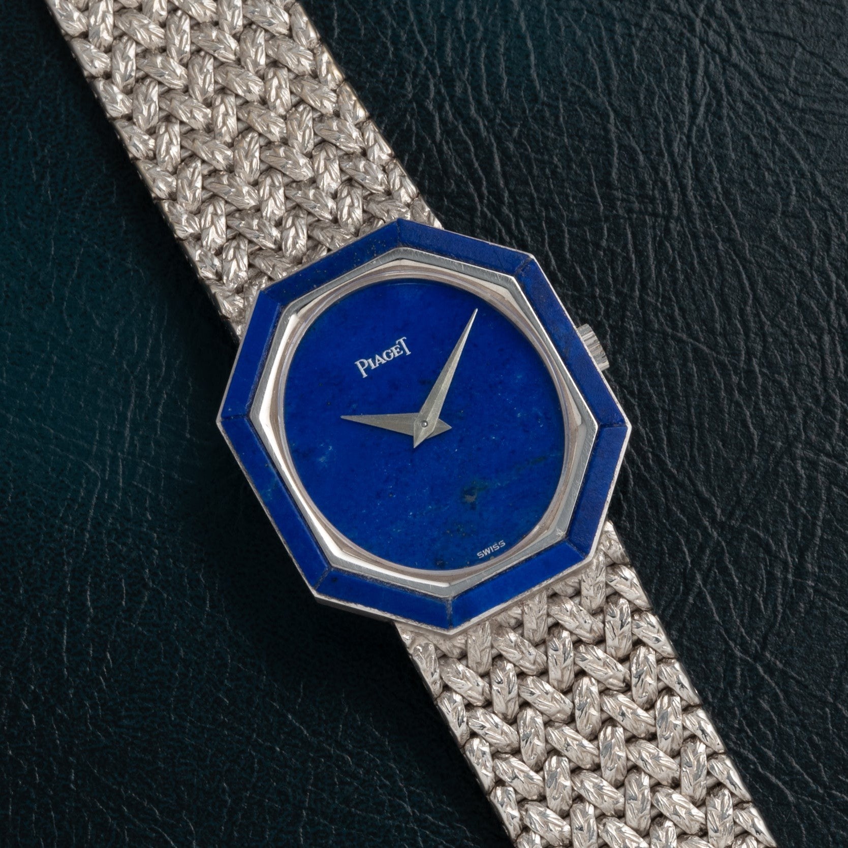 Lapis Lazuli' White Gold Dress Watch