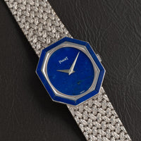 Lapis Lazuli' White Gold Dress Watch