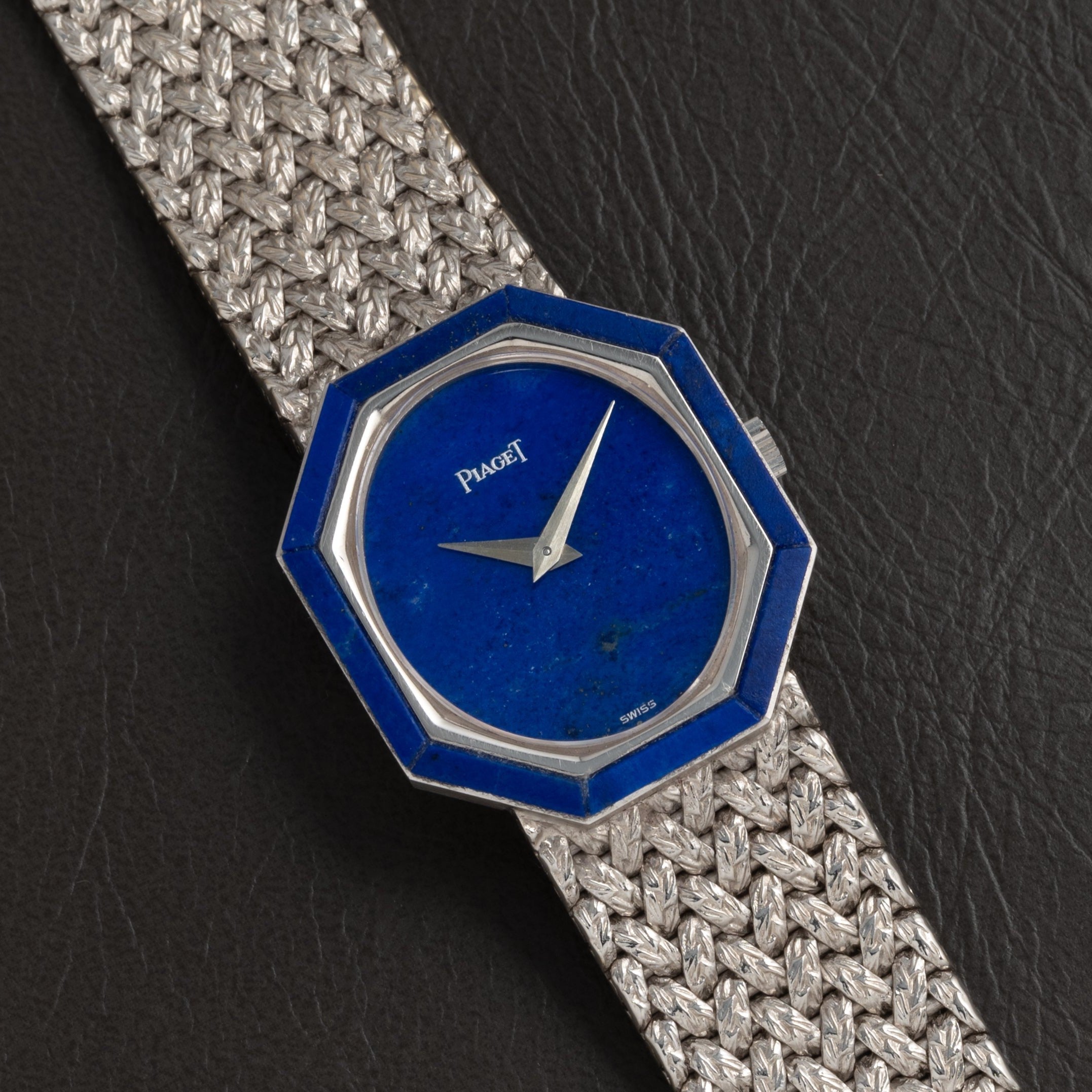 Lapis Lazuli' White Gold Dress Watch