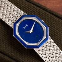 Lapis Lazuli' White Gold Dress Watch