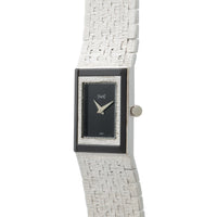 White Gold 'Onyx' Dress Watch