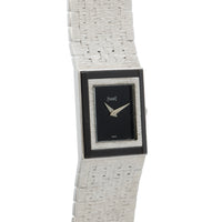 White Gold 'Onyx' Dress Watch