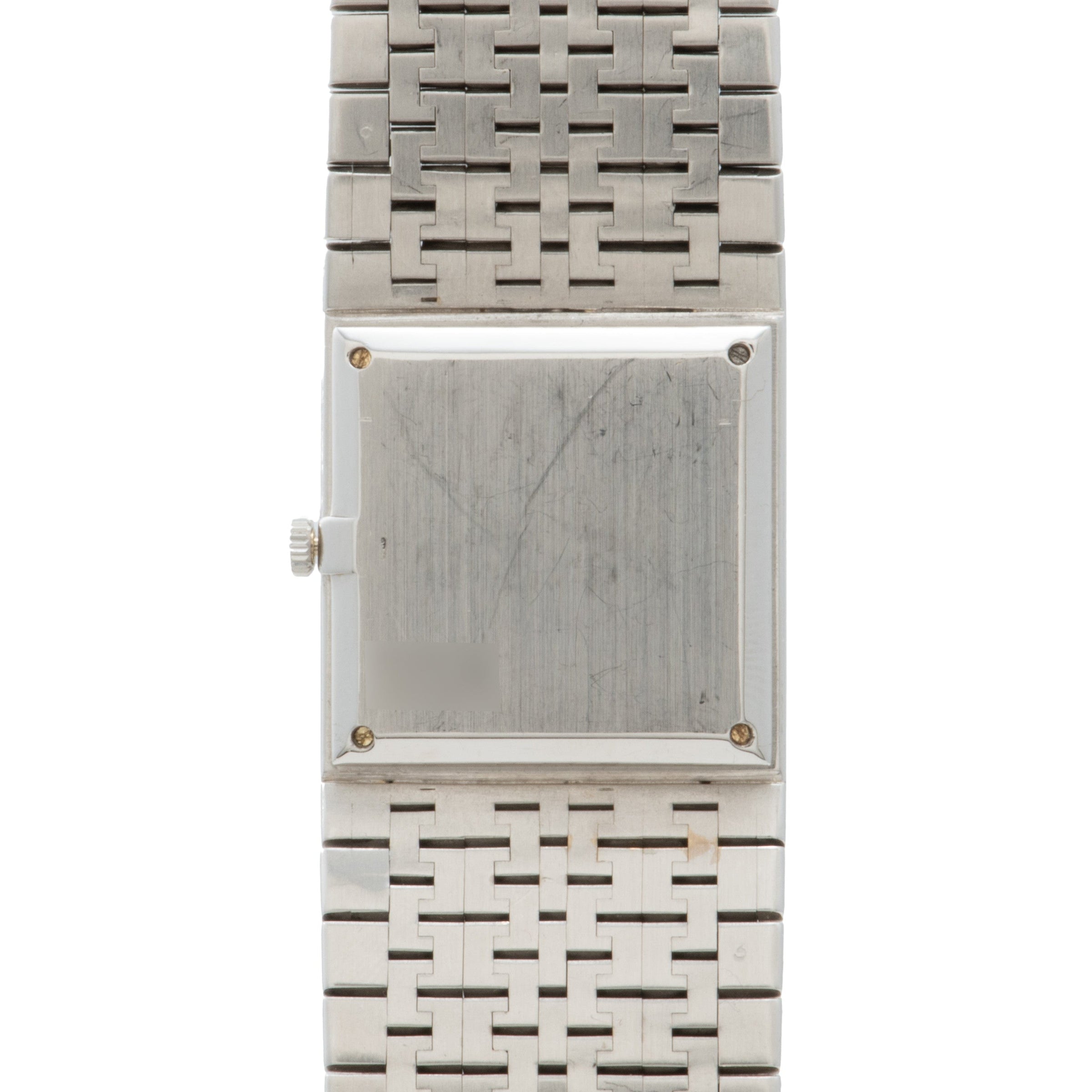 White Gold 'Onyx' Dress Watch
