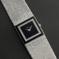 White Gold 'Onyx' Dress Watch