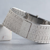White Gold 'Onyx' Dress Watch