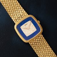 Pave 'Lapis Lazuli' Dress Watch