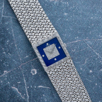 Tradition 'Lapis Lazuli' Diamond Dress Watch