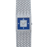 Tradition 'Lapis Lazuli' Diamond Dress Watch