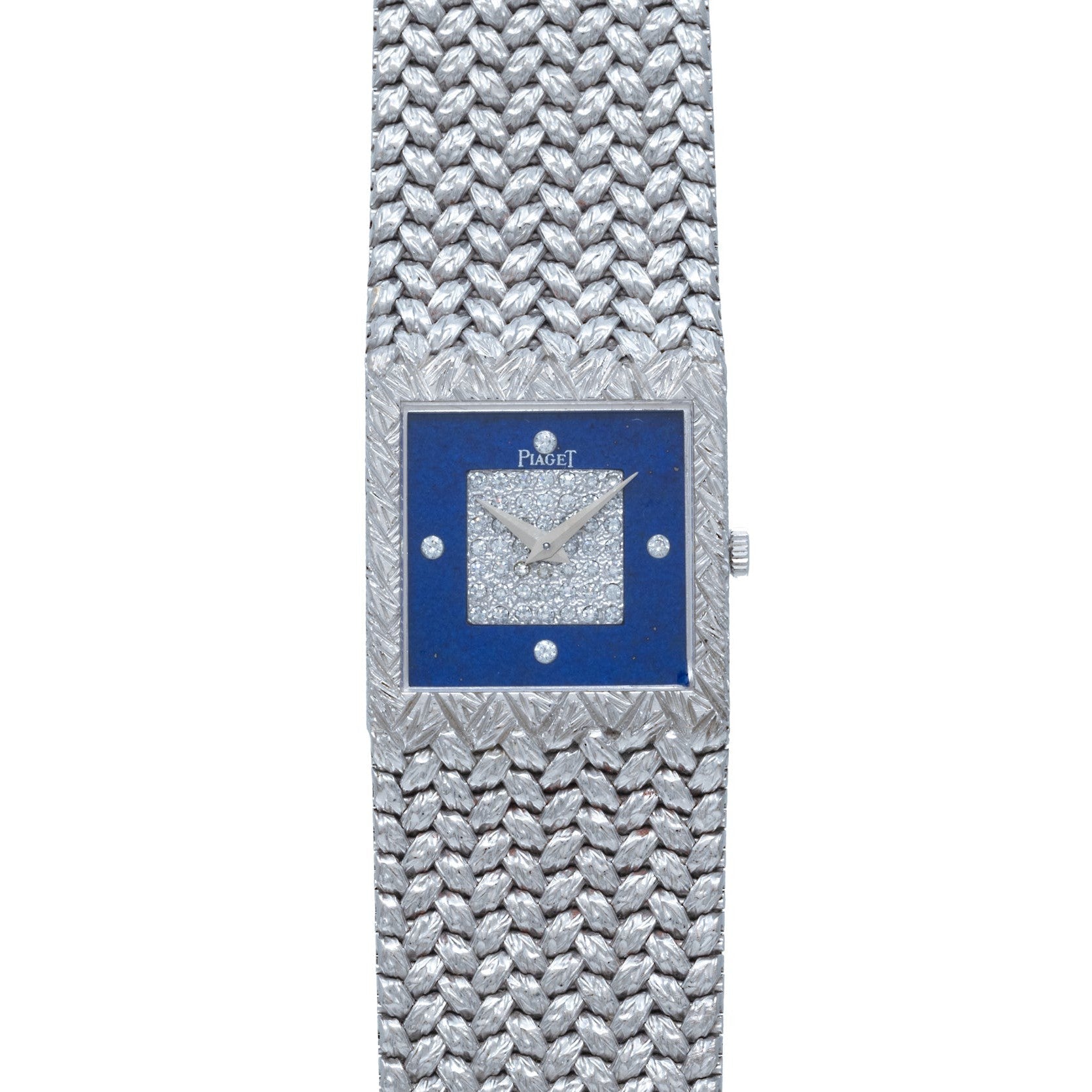 Tradition 'Lapis Lazuli' Diamond Dress Watch