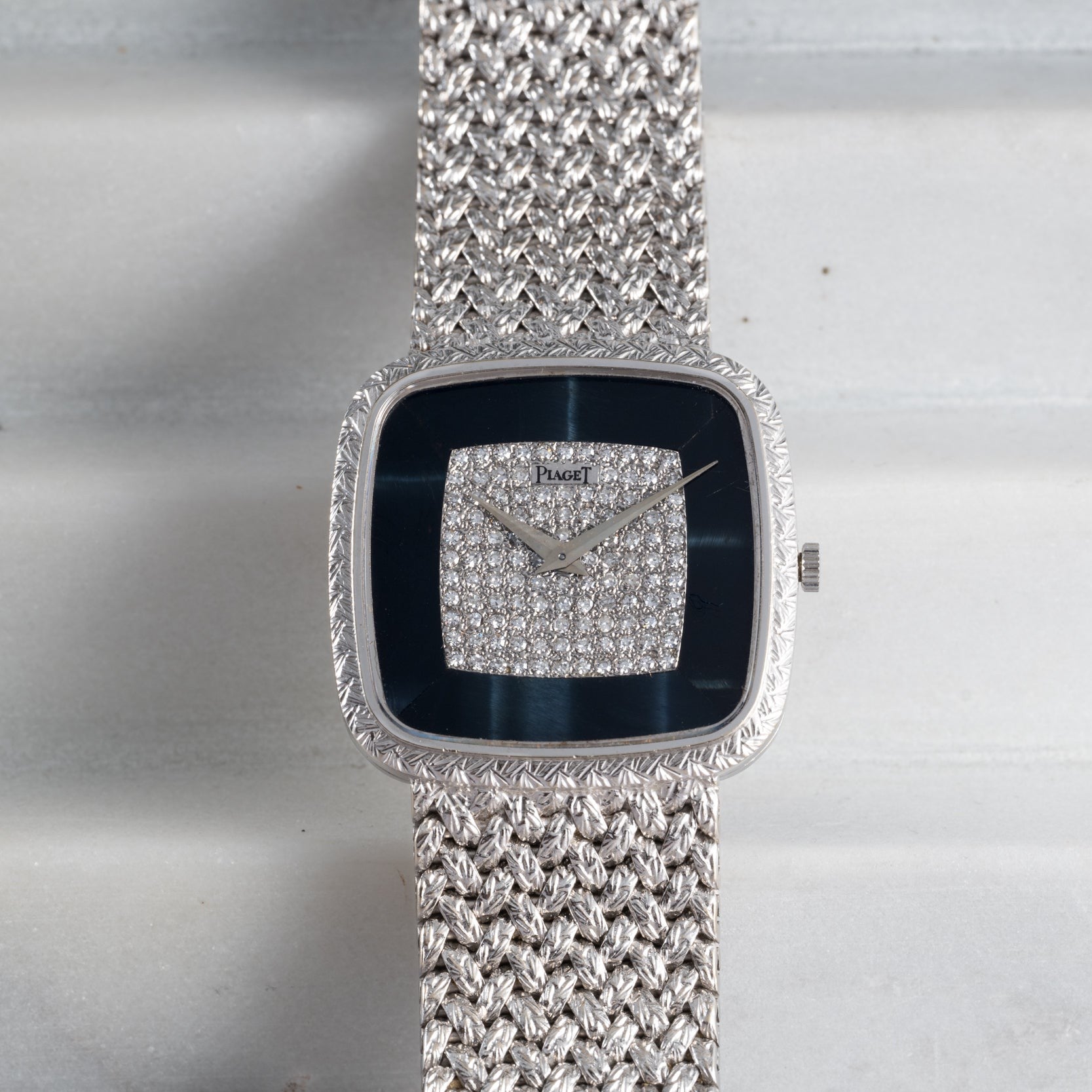 Hawk Eye' White Gold Dress Watch