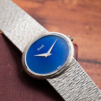 White Gold 'Lapis Lazuli' Dress Watch