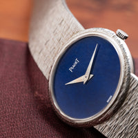 White Gold 'Lapis Lazuli' Dress Watch