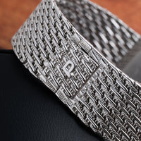 Onyx Dial White Gold Dress Watch