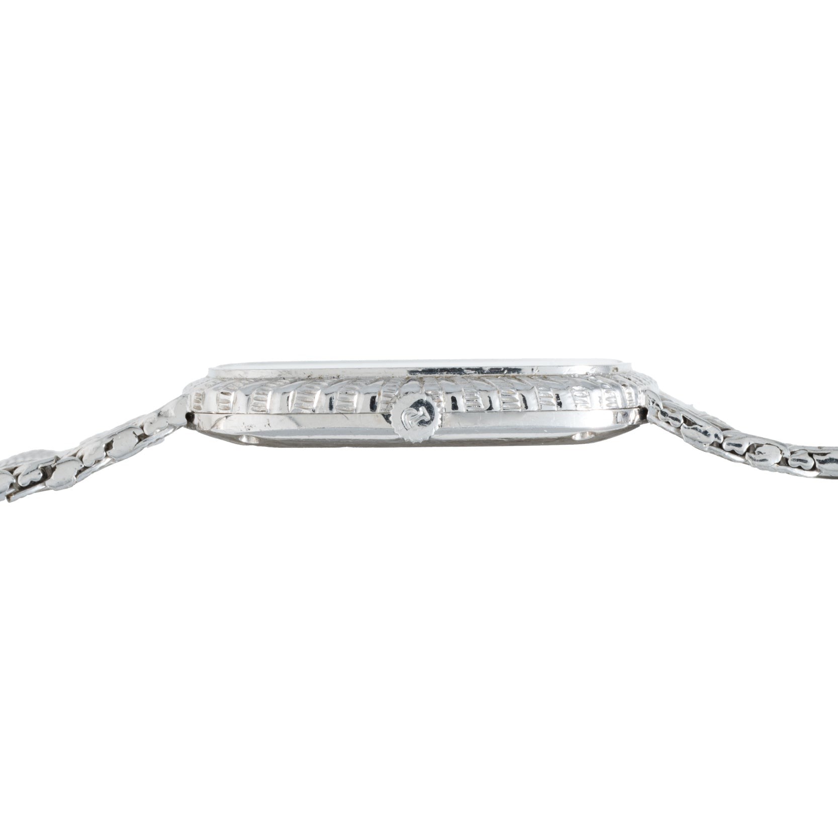 Onyx Dial White Gold Dress Watch