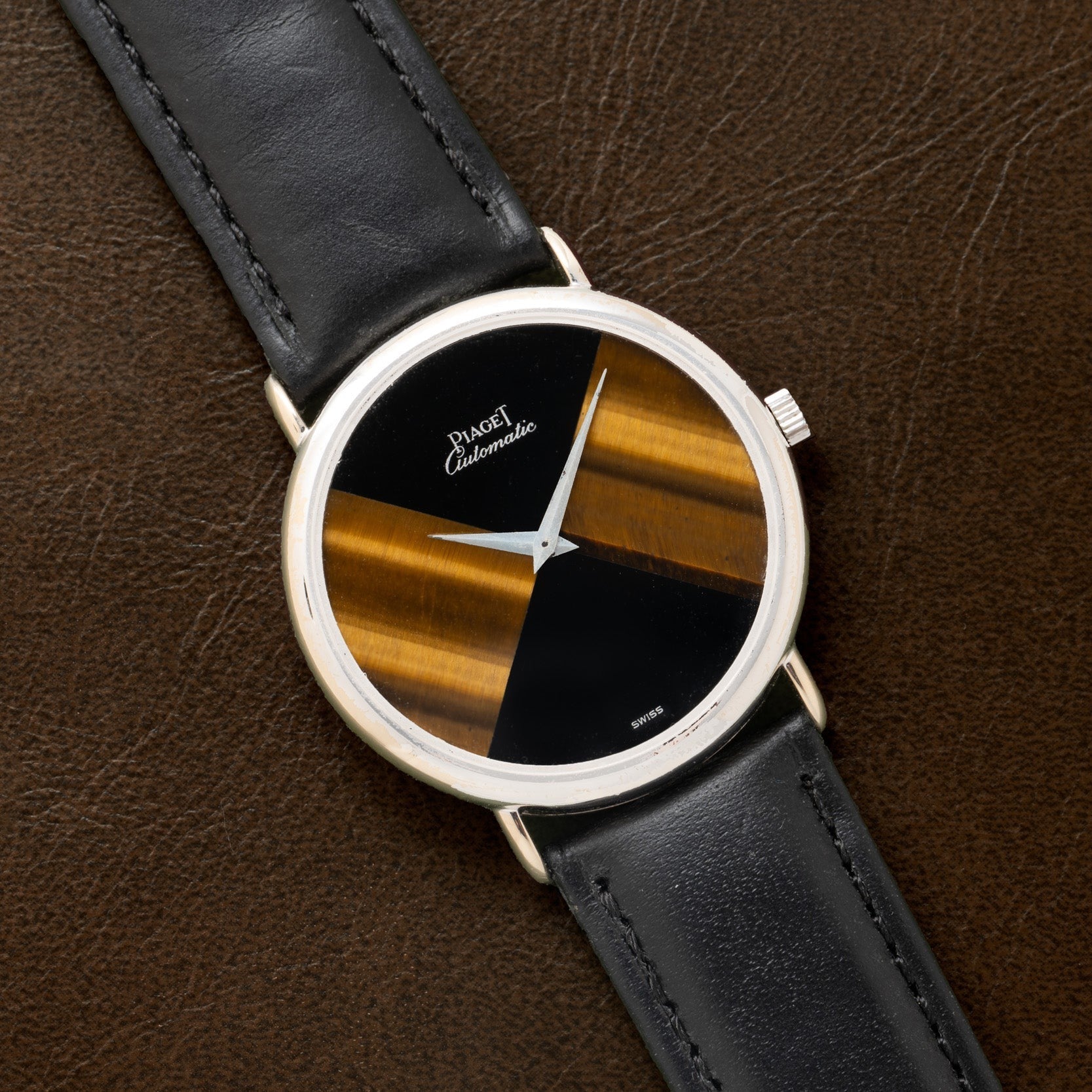 Tiger's Eye Onyx' Dress Watch