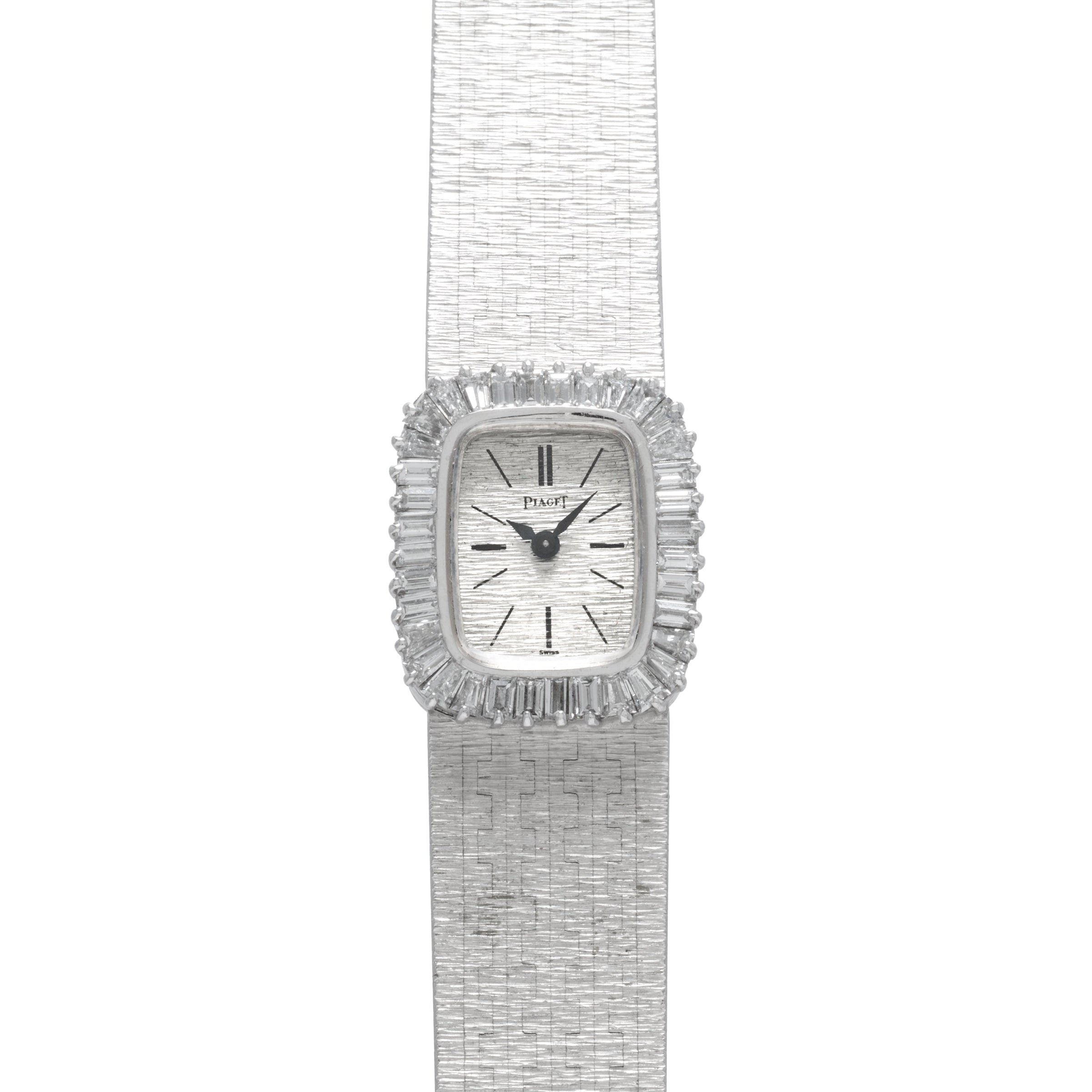 White Gold 'Bark Diamond' Dress Watch
