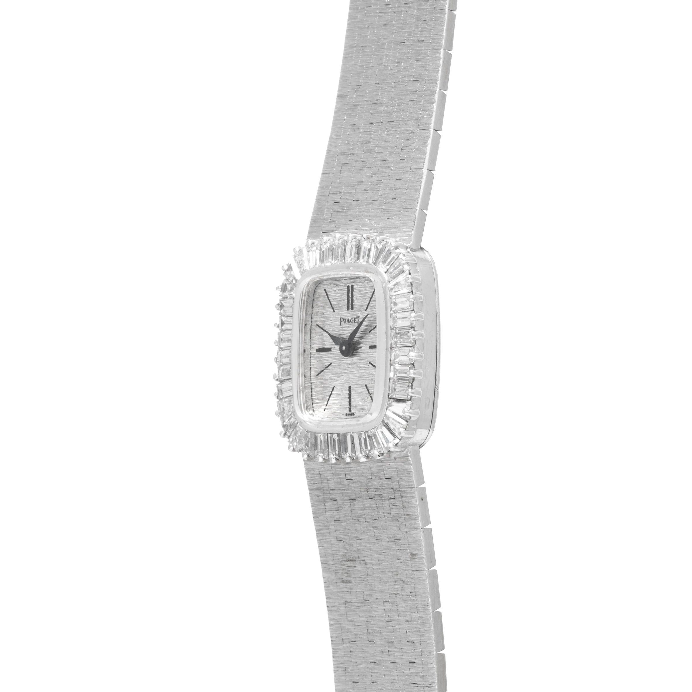 White Gold 'Bark Diamond' Dress Watch