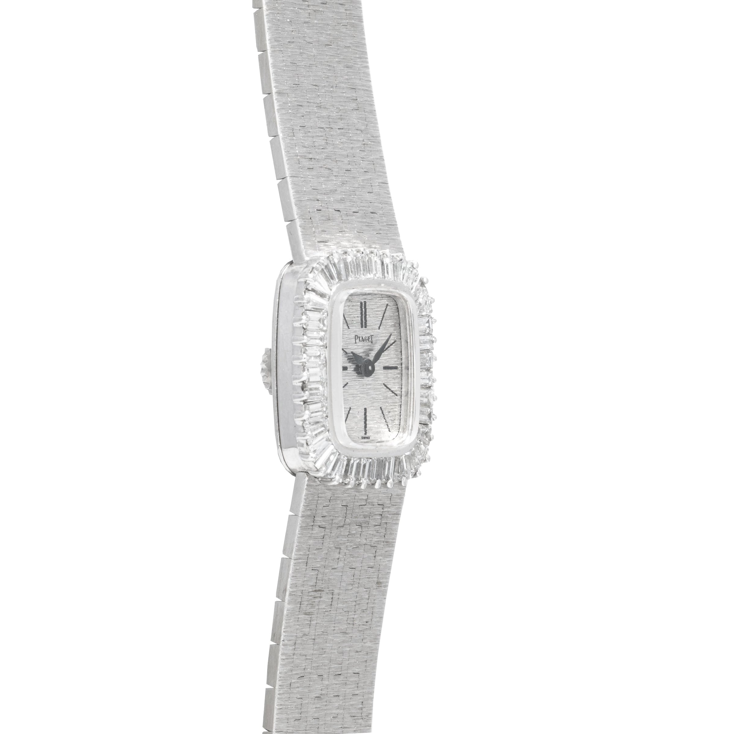 White Gold 'Bark Diamond' Dress Watch