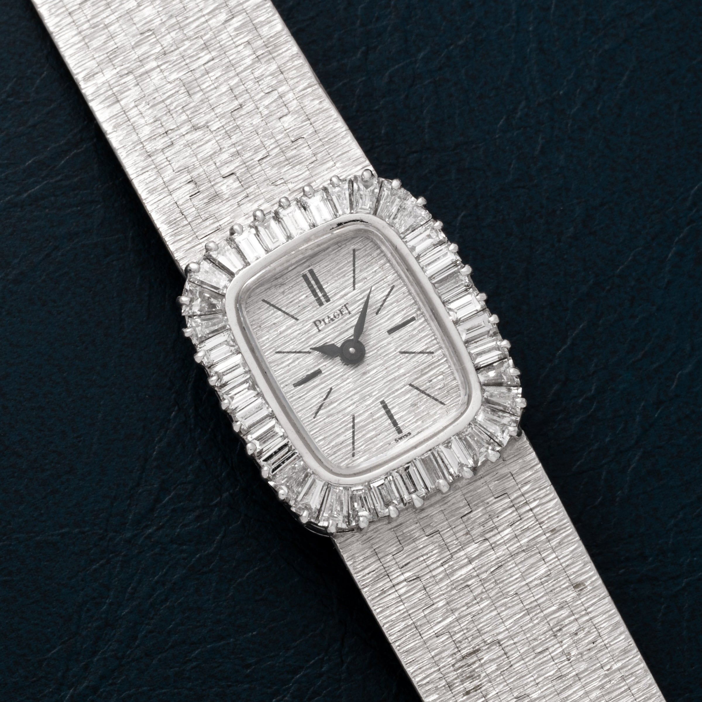 White Gold 'Bark Diamond' Dress Watch
