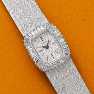 White Gold 'Bark Diamond' Dress Watch