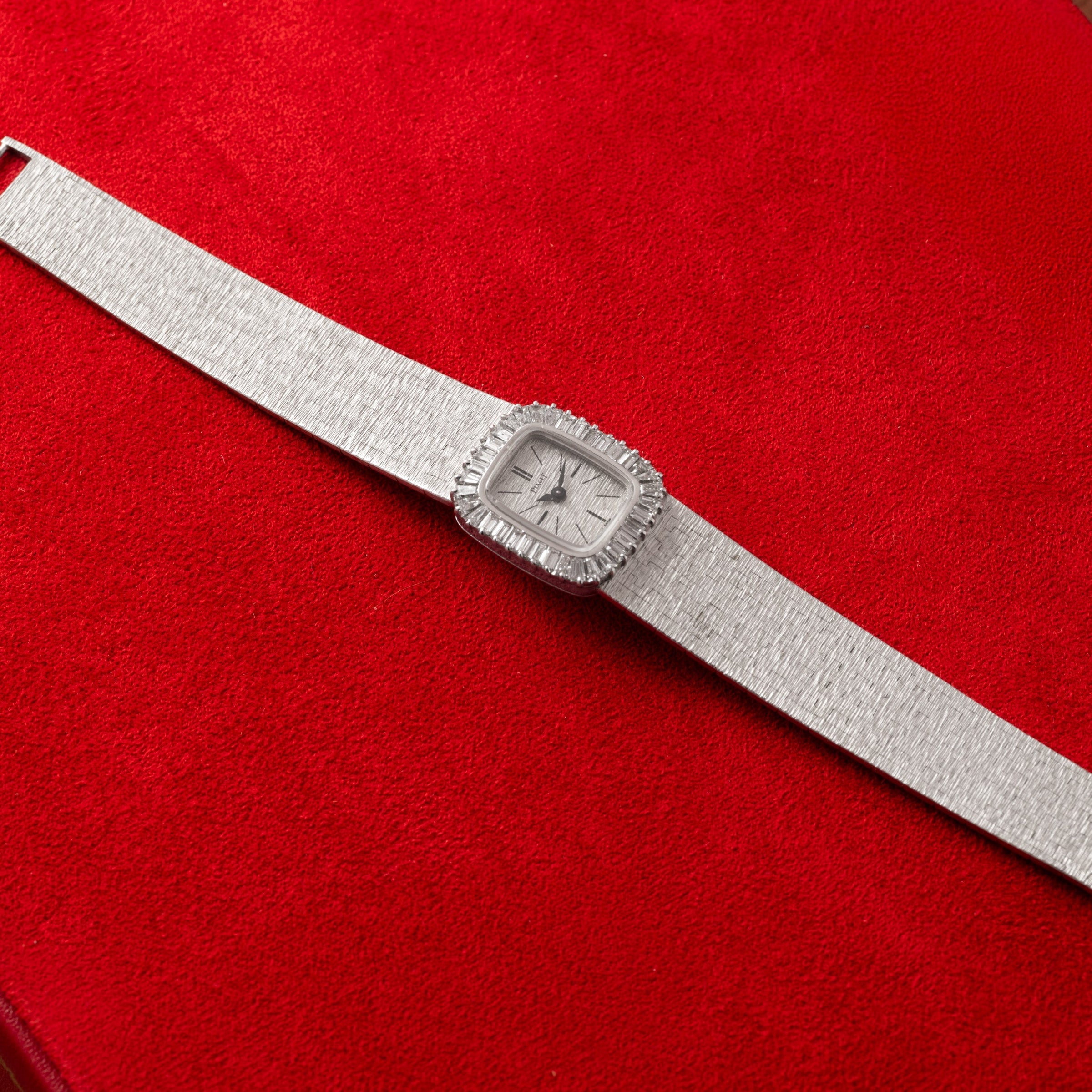 White Gold 'Bark Diamond' Dress Watch