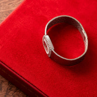 White Gold 'Bark Diamond' Dress Watch