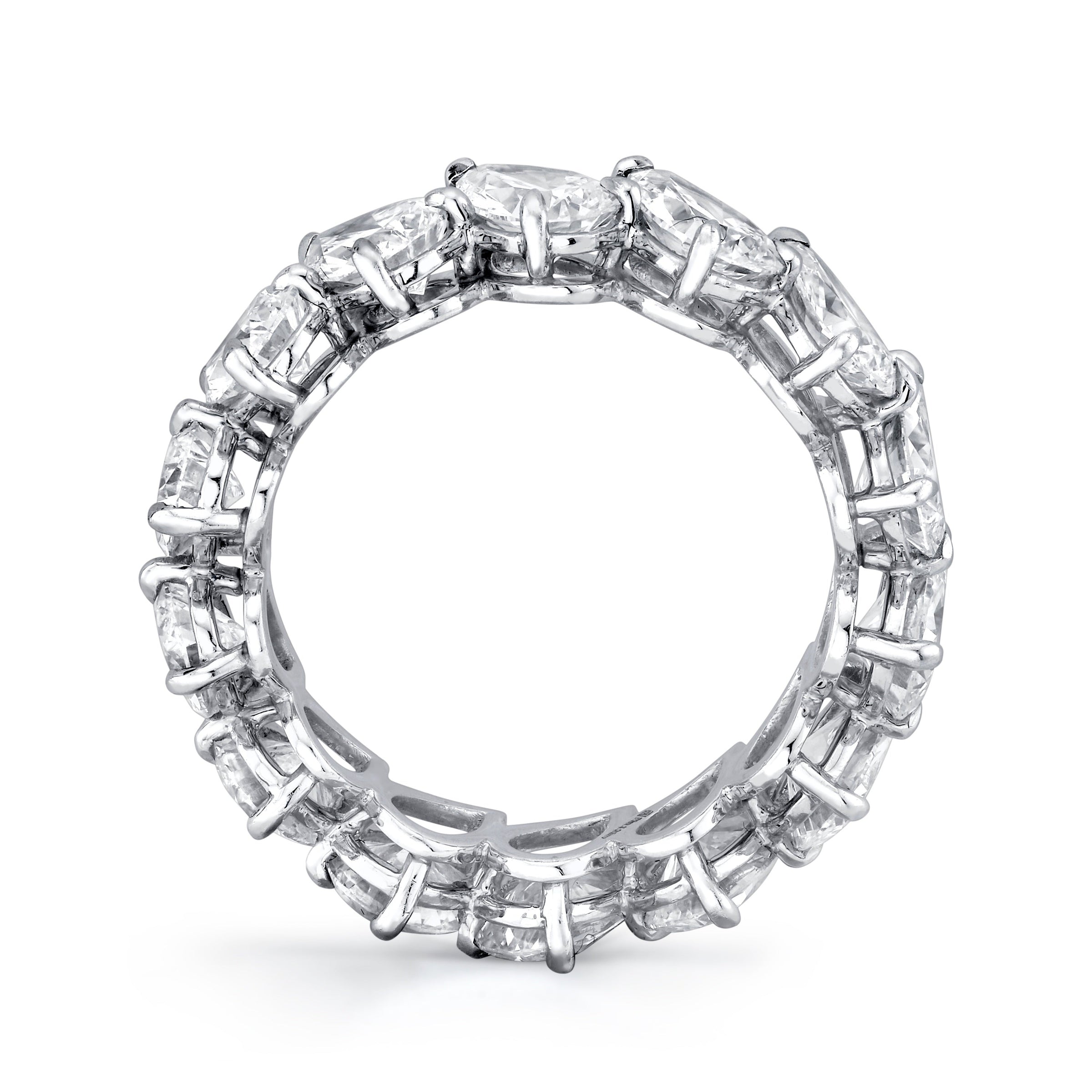 Pear Diamond Eternity Band